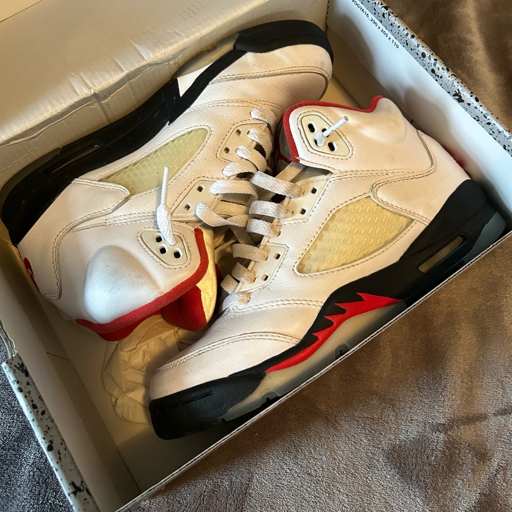 jordan 5 retro gs fire red